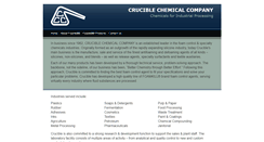 Desktop Screenshot of cruciblechemical.com