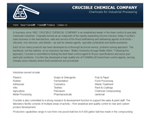 Tablet Screenshot of cruciblechemical.com